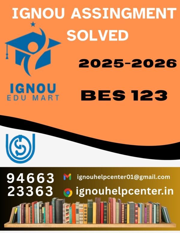 BES 123 Learning and Teaching – IGNOU EDU MART